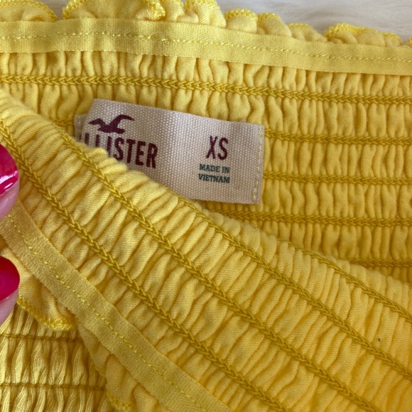 Yellow Hollister Crop Tube Top - Picture 3 of 3